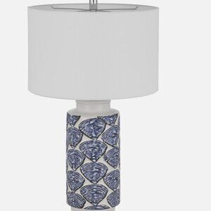 CAL Lighting Cambiago Table Lamp Set, Seashell